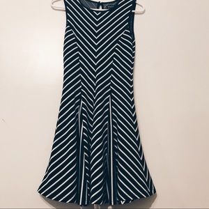 Black & Whited Striped Dress